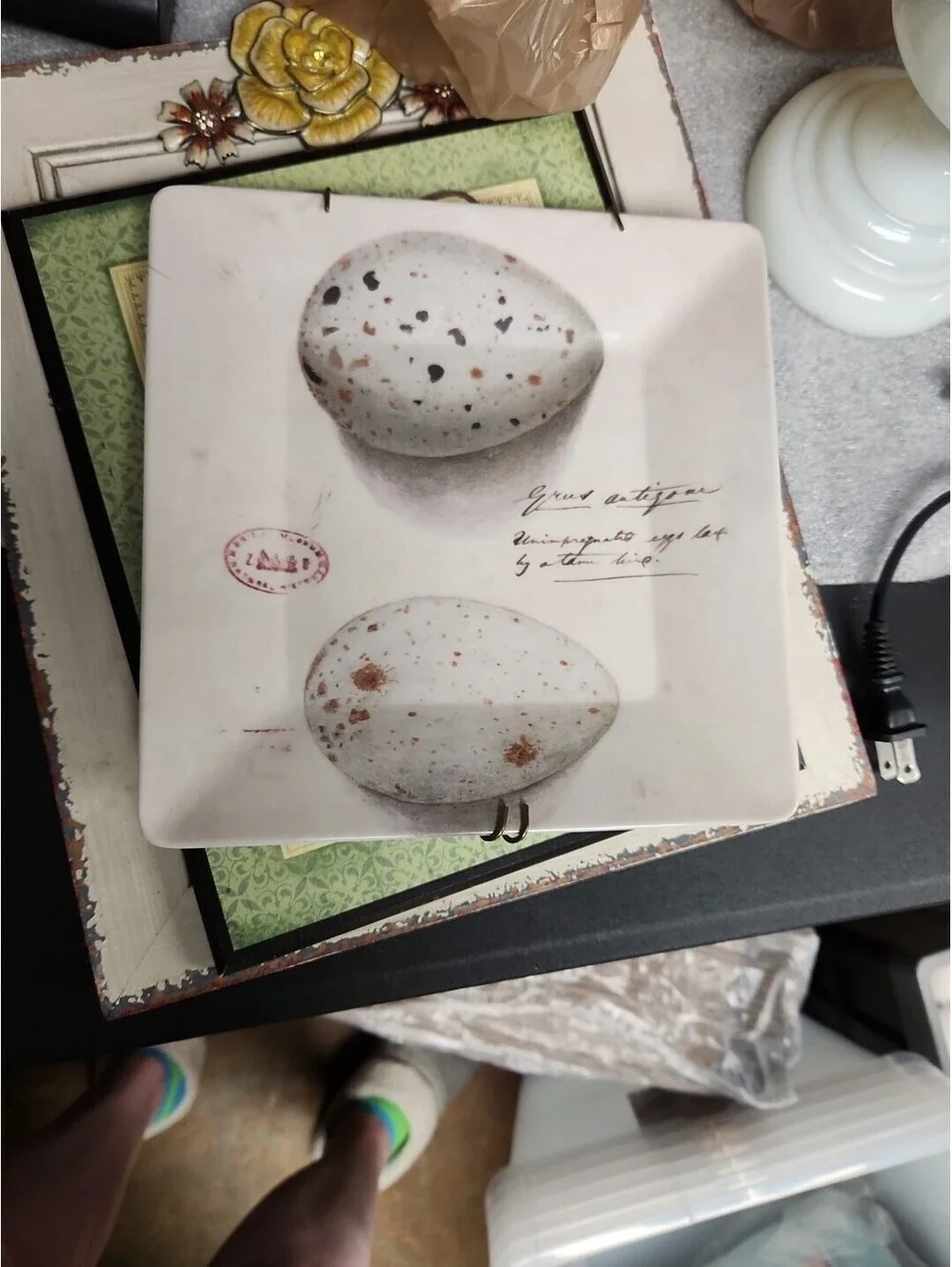 Melamine Egg  Design Wall Hanger Plate.!